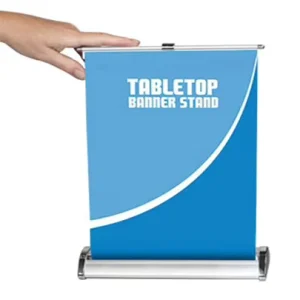 Tabletop A4 Double-Sided Retractable Roll up Banner Stand