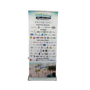 Teardrop Roll-Up Advertising Banner Stand Pull-Up Aluminum Retractable Banner Stand