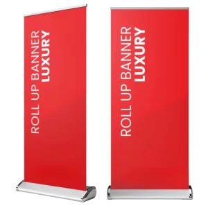 Teardrop Roll-Up Banner Stand 80 x 200 cm Retractable