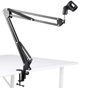 Telescopic Microphone Stand Adjustable Desktop Cantilever Bracket Recording Plastic Microphone Bracket Desk Lamp Bracket