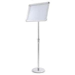 Telescopic Poster Stand with Adjustable Painted Base for A3/A4 Posters