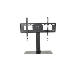 Tempered Glass Base TV Bracket Mount Flat Screen LCD Monitor Desk Stand