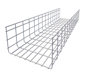 TengXiang 300*150 5mm Hot Dip Galvanized Carbon Steel Wire Mesh Cable Tray 100mm Side Rail Telecom Power Room Wiring China