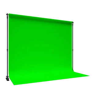 Tension Fabric Aluminum Pipe-and-Drape Pillowcase Backdrop Display Stand with Green Screen