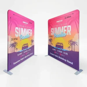 Tension Fabric Backdrop Stand Aluminum Frame Pillowcase Backdrop Stand Tension Fabric Photo Booth Backdrop Trade Show Display