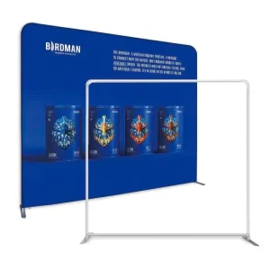Tension Fabric Photography Display Round Cover Pillow Backdrop Banner Wall Stand for Trade Show