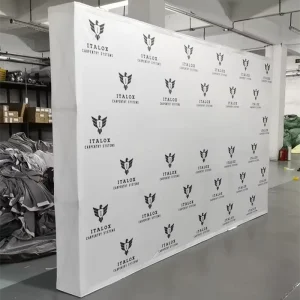 Tension Fabric Pop-Up Backdrop Banner Stand for Trade Shows