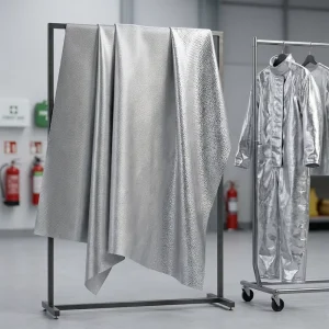 Thermal Insulation Fireproofing Aluminum Fiberglass Fabric UL94 V0 Certification Cutting for Fireproof Clothing