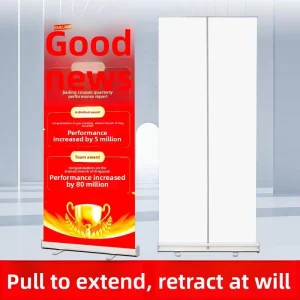 Thickened Aluminum Alloy 80×200 cm Retractable PVC Banner Display Stand for Outdoor Use Manufacturer