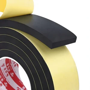 Thickened EVA Sponge Single sided Strong Adhesive Shockproof Anti collision Frame Fan Seal Strip Black Yellow Foam Pad