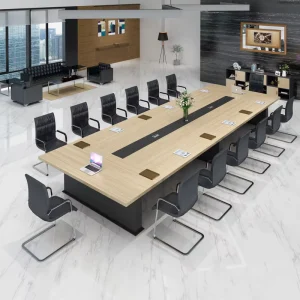Thickened Office Conference Table and Chair Set for Multi-Person Negotiation and Training