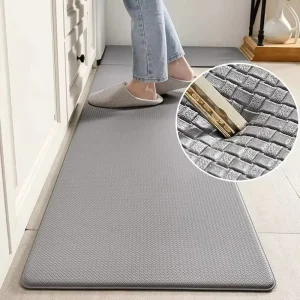 Thickened PVC Leather Waterproof Washable Kitchen and Bathroom Floor Mat