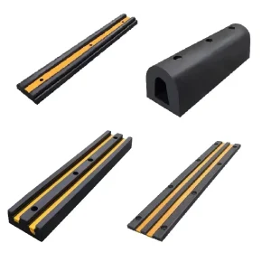 Thickened Rubber Anti Collision Strip Unloading Platform Dock D Shaped Block Warehouse Marine Fender Buffer Black Yellow