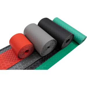 Thickened Wear-Resistant Waterproof PVC Anti-Slip Floor Mat for Workshops and Corridors