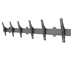 Tiltable Menu Board TV Wall Mount Bracket for Digital Signage LCD LED Three Screens Side by Side