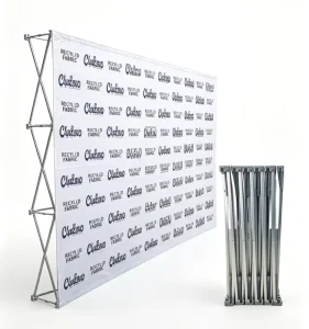 Time Saving Iron Display Stand with Art Deco Style Removable & Reusable Foldable & Portable for Retail Trade Shows Easy Assembly