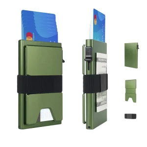 Today New Aluminum Metal Slim Wallet RFID Blocking Minimalist Credit Card Holder with Expansion Board No Closure 6 8 Cards