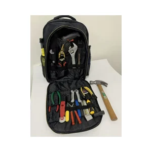 Tools Backpack with Multi-Use Pockets and Padded Shoulder Strap