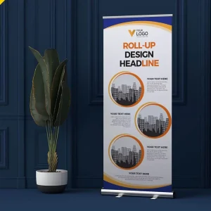 Top Choice Lightweight Aluminum Frame Oxford Fabric Roll up Banner Stand for Restaurant Menu Daily Special Promotion Board