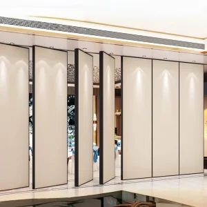 Top-Hanging Aluminum Track Acoustic Operable Wall Sliding Folding Partition Hotel Movable Wall