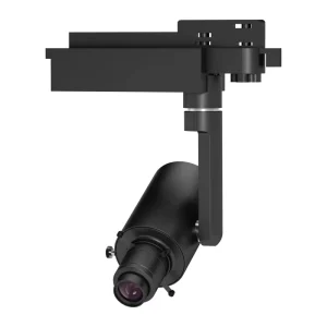 Track Rail LED Spotlight with Adjustable Spot Shape Size Sharpness and Direction for Museum and Art Gallery