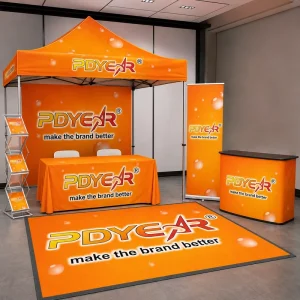Trade Show Booth Event Mat Custom Logo Floor Mat for Exhibition Non Slip Promotional Rug for Retail & Office