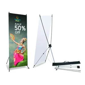 Trade Show Display Stand X Banner Digital Printing X Banner for Expo