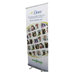 Trade Show Retractable Roll-Up Banner Stand Portable Aluminum Custom Advertising Display
