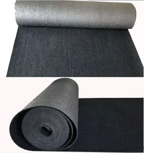 Trade Show Ribbed Polyester Carpet Flooring Commercial Use Booth Event Wear-Resistant Waterproof Roll