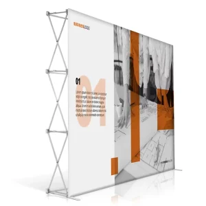 Tradeshow Ready Pop up Display Stand Easy to Operate Backdrop Wall for Outdoor Park School Exhibitions Graphic Design Solution
