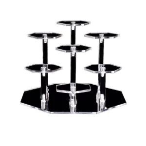 Transparent Acrylic 7-Shelf Desktop Display Rack and Riser for Figures