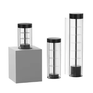 Transparent Acrylic Jewelry Watch Sunglasses Frame Display Storage Cabinet Rotatable Showcase Rack