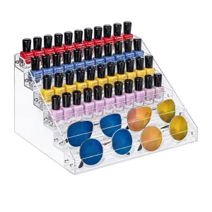 Transparent Acrylic Ladder Display Rack for Model Toys and Storage
