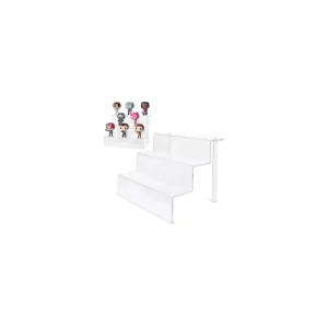 Transparent Acrylic Tiered Display Rack for Figurines, Desserts, and Home Decor