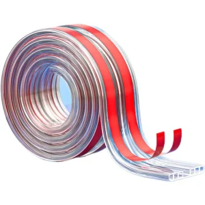 Transparent Arc Anti-Collision Strip for Table and Desk Edges
