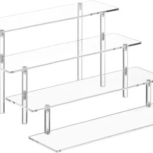 Transparent Four-Layer Acrylic Cupcake and Perfume Display Rack