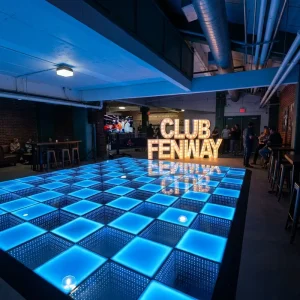 Transparent Glass Infinity LED Dance Floor for Weddings and Parties
