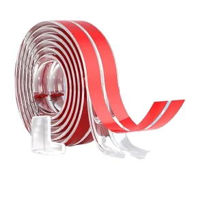 Transparent PVC Baby-Proof Table Edge Protector Strip with Clear Silicone Corner Guard