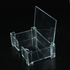 Transparent Plastic Multi-Purpose Business Card Case for Office and Students, 1 Pack
