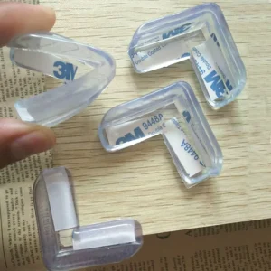 Transparent Self-Adhesive Corner Protector Soft PVC Edge Guard for Baby-Proofing Furniture