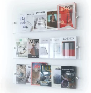 Transparent Storage Rack Multifunctional Transparent Display Rack Custom Size Printed Acrylic