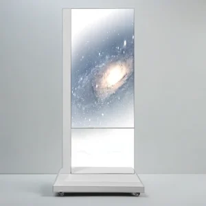 Transparent Touchscreen Video Wall Animation Display for Elevator Floor-Mount Advertising and Wayfinding