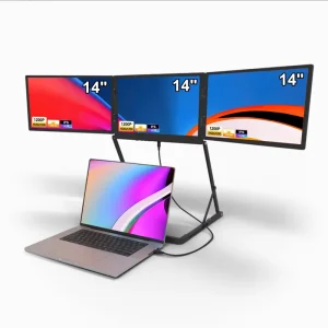 Triple Screen Monitor 14″ Quad Screen Extender IPS Type-C Foldable Laptop Bracket