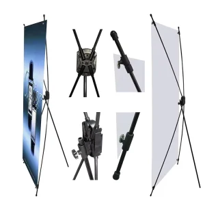 Tripod X Banner Stand Display for Trade Shows