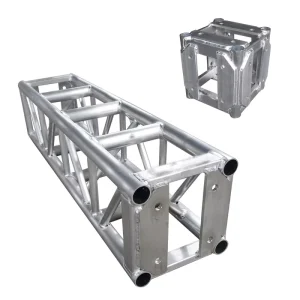 Truss Aluminum Alloy Bolt Square Truss Silver Black Heavy Duty 1200kg Load Capacity Single Layer