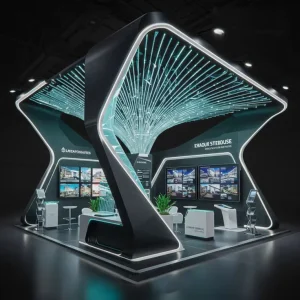 Turnkey Solution MEGA Modern Fashion Modular Assembly Exhibition Stand Booth for Pop Up Store Event