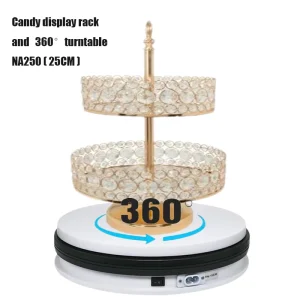 Turntable BKL 25cm10 Inch Motorized Rotating 360 Turntable Automatic Electric Display Stand 3D Photography Rotary Base Platform