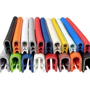 U Shaped Rubber Anti Collision Edge Sealing Strip Built In Skeleton Dustproof Shock Absorbing