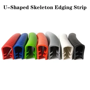 U shaped Skeleton Edging Strip Wear resistant Glass Edging Anti collision Strip