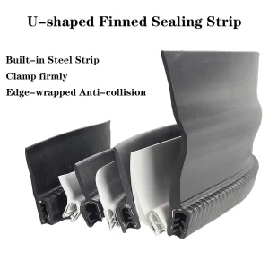 U shaped Wing Sealed Self Clamping Strip for Mechanical and Electrical Equipment Waterproof and Anti collision